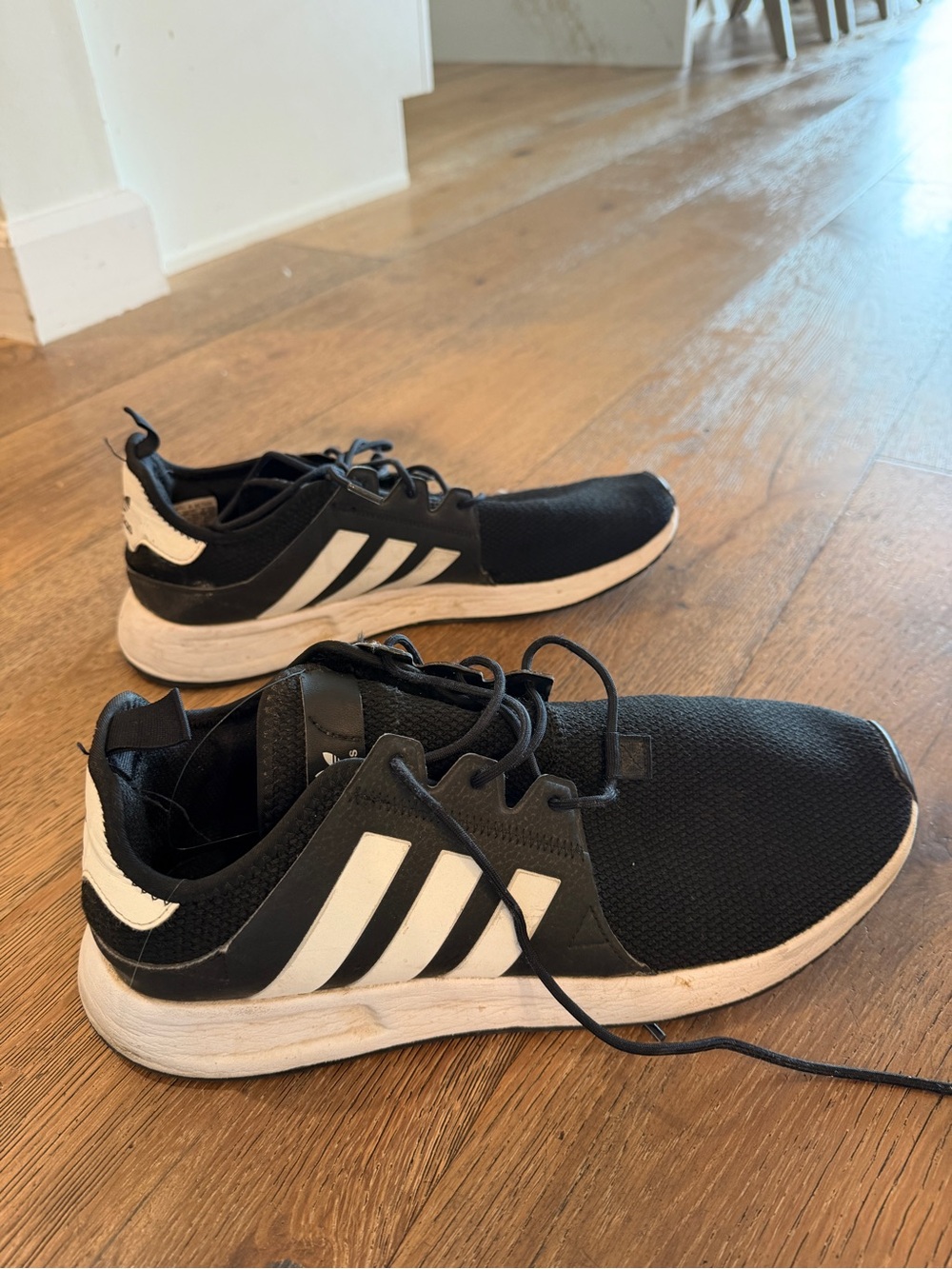 Men’s Adidas Black and White Athletic Sneakers